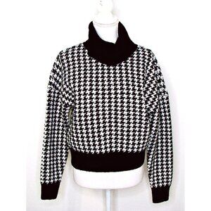 RD Style Turtleneck Sweater Check Hounds Tooth NWT